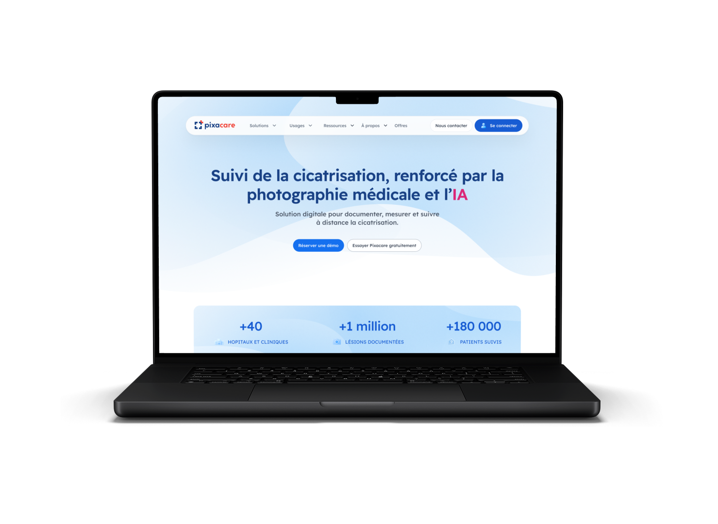 Pixacare — Site web